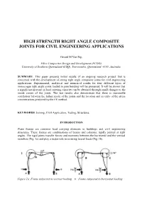 Different Types of Loading on Right Angle Joints