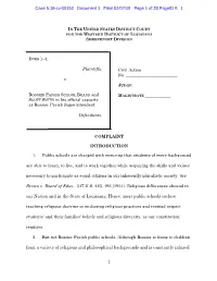 1 COMPLAINT INTRODUCTION 1. Public Schools Are Charged With