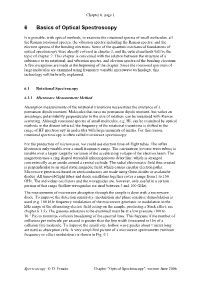 6 Basics of Optical Spectroscopy