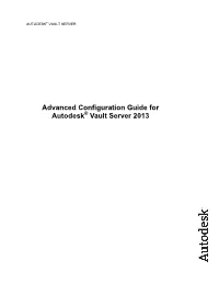 Autodesk Vault 2013 Advanced Configuration Guide
