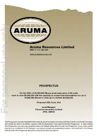For Personal Use Only Use Personal For