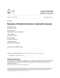 Responses of Microbial Communities to Hydrocarbon Exposures