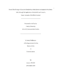 The Etiology of Character Realization, Within Rhetorical Analysis of the Series
