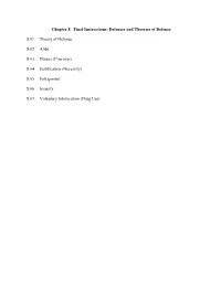 Chapter 8. Final Instructions: Defenses and Theories of Defense