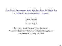 Empirical Processes with Applications in Statistics 3