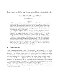 Fractional and Circular Separation Dimension of Graphs