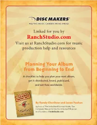Planning Your Album from Beginning to End