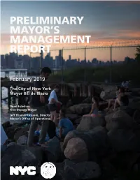 Preliminary Mayor's Management Report