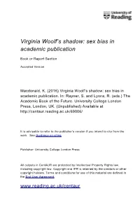 Virginia Woolf's Shadow
