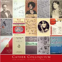 Cather Program