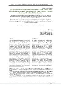 Fuel Consumption Standardization Technique For