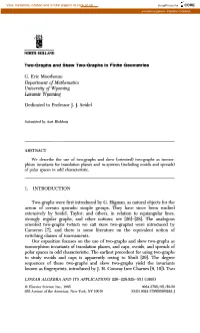 Two-Graphs and Skew Two-Graphs in Finite Geometries
