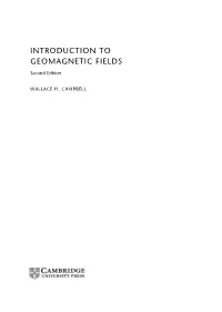 Introduction to Geomagnetic Fields