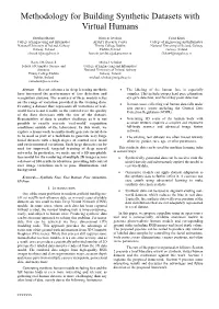 Methodology for Building Synthetic Datasets with Virtual Humans