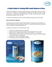 A Quick Guide to Cooking with Ausab Abalone in Brine