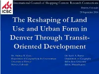 Accessibility and Transit-Oriented Development
