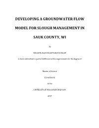 Developing a Groundwater Flow Model for Slough Management in Sauk