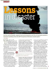 Lessons in Disaster