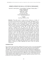 Steering Entropy Changes As a Function of Microsleeps
