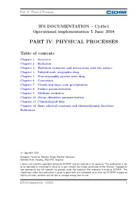 Part IV: Physical Processes
