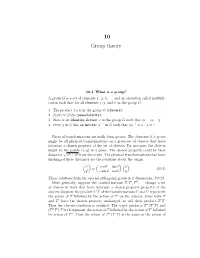 10 Group Theory