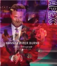 APEX: Hannah Piper Burns a Conversation
