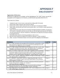Appendix F Bibliography