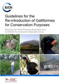 Galliforme Guidelines 260409