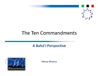 The Ten Commandments