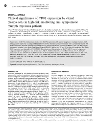 Clinical Significance of CD81 Expression by Clonal Plasma Cells
