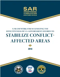Framework for Maximizing the Effectiveness of U.S. Government Efforts to Stabilize Conflict-Affected Areas