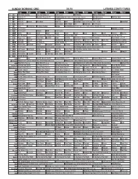 Sunday Morning Grid 3/1/15 Latimes.Com/Tv Times