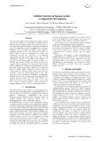 Syllable Structure in Spoken Arabic: a Comparative Investigation