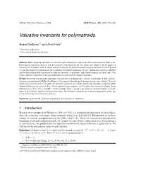 Valuative Invariants for Polymatroids