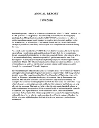 Annual Report 1999/2000