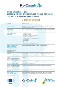 Building a Culture of Achievement Through the ASDAN Certificate of Personal Effectiveness A
