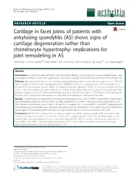 Cartilage in Facet Joints of Patients With