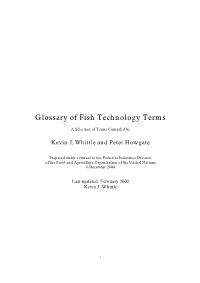 Fish Technology Glossary