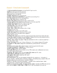 [Linux] - Unix/Linix Commands