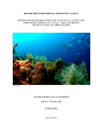 TSCA Section 21 Petition Requesting EPA to Regulate Anthropogenic
