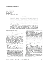 Extending TEX for Unicode