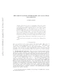 The Core in Random Hypergraphs and Local Weak Convergence 3