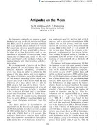 Antipodes on the Moon