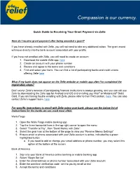 Quick Guide to Receiving Your Grant Payment Via Zelle