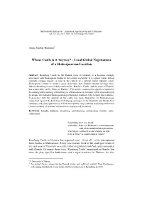 Whose Castle Is It Anyway? : Local/Global Negotiations of a Shakespearean Location