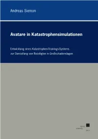Avatare in Katastrophensimulationen