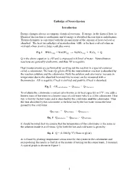 Enthalpy of Neutralization