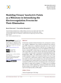 Modeling Viruses' Isoelectric Points As a Milestone in Intensifying The