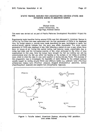 Static Fishing Around Fish Aggregating Devices (Fads) and Offshore Banks
