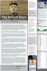 Visit the Hall of Stats at Hallofstats.Com. Follow the Hall of Stats on Twitter at @Hallofstats